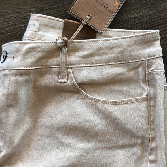 SUBTLE SPARKLE DENIM! COLDWATER CREEK ROSE GOLD METALLIC ANKLE JEANS - Picture 2 of 15
